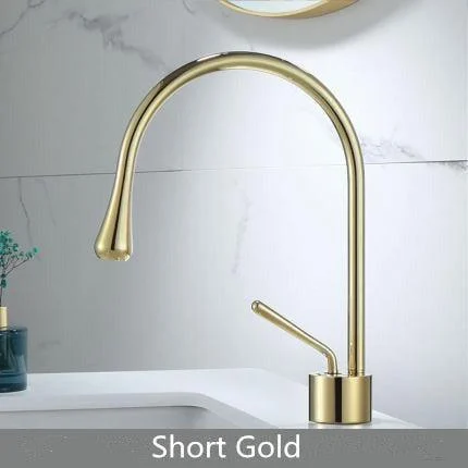 Brass Bathroom Tap Basin Tap Brass and Marble Sink Mixer Tap Tap -Bathlova