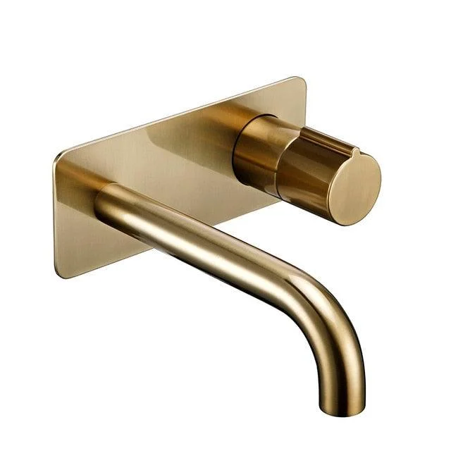 Brass Bathroom Vanity Sink Tap With Cover Plate Mixer Tap -Bathlova