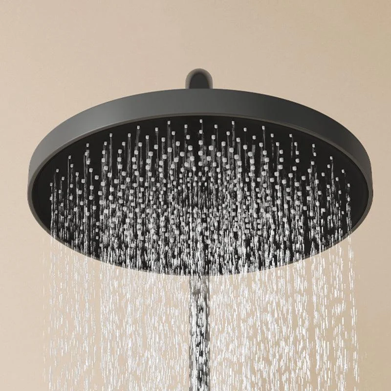 Brass Circular Shower Combo Wall Mounted Shower Set with 2 Shower Heads -Bathlova