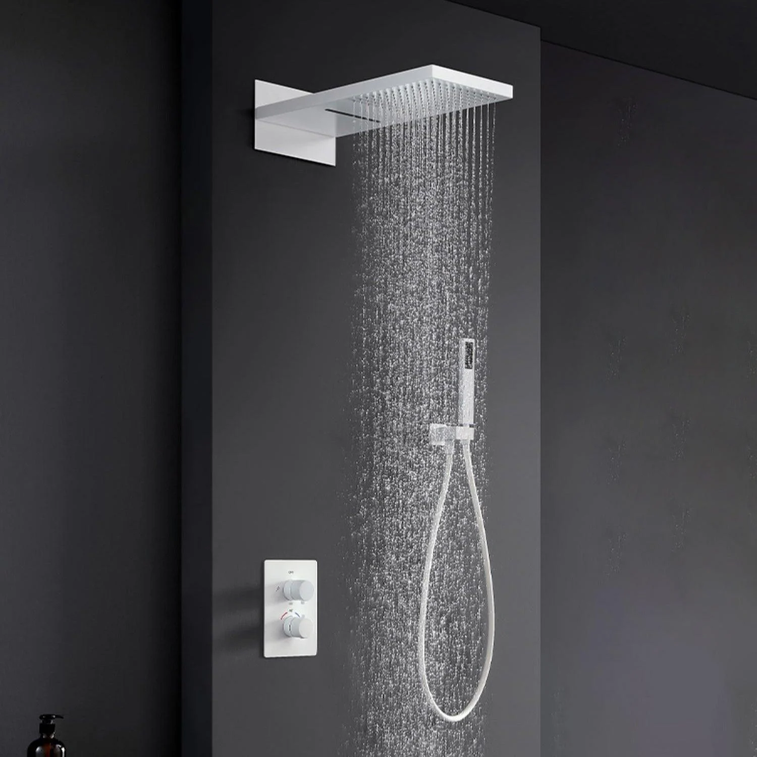 Brass Contemporary Shower Head Combo Modern Shower System for Bathroom -Bathlova