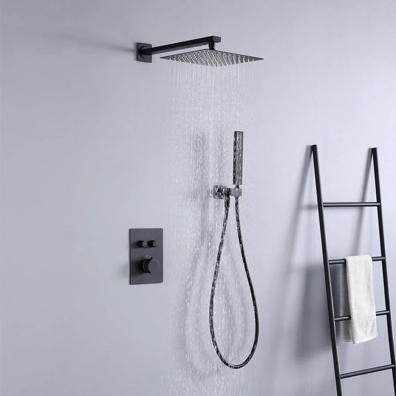 Brass Contemporary Shower Head Combo Modern Shower System for Bathroom -Bathlova