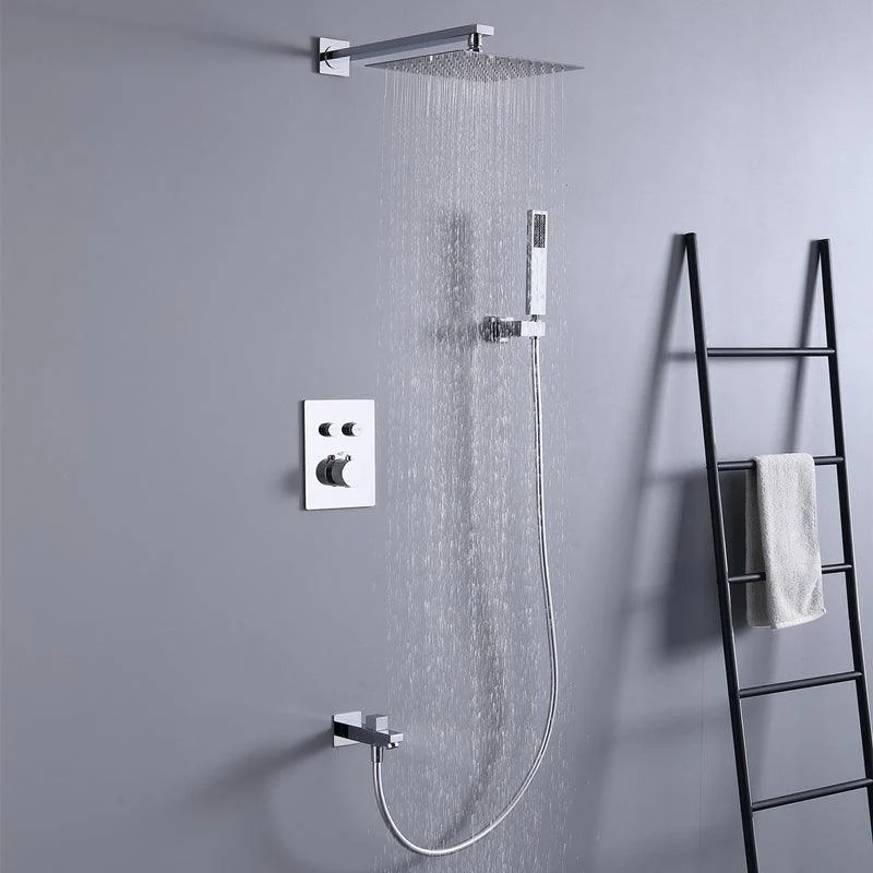 Brass Contemporary Shower Head Combo Modern Shower System for Bathroom -Bathlova