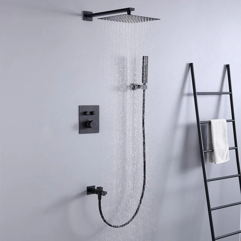 Brass Contemporary Shower Head Combo Modern Shower System for Bathroom -Bathlova