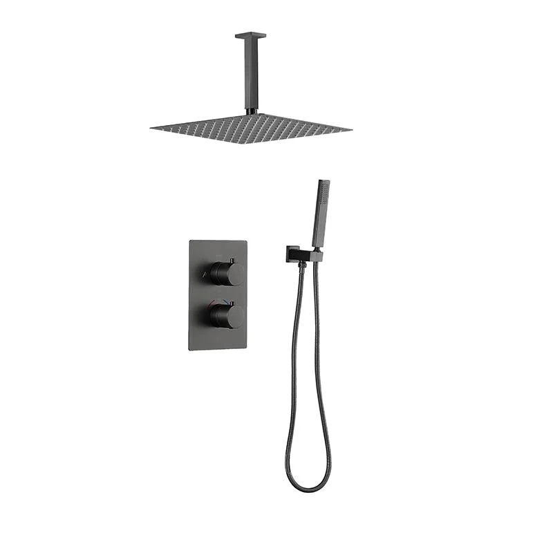 Brass Contemporary Shower Head Combo Modern Shower System for Bathroom -Bathlova