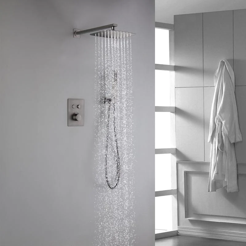 Brass Contemporary Shower Head Combo Modern Shower System for Bathroom -Bathlova