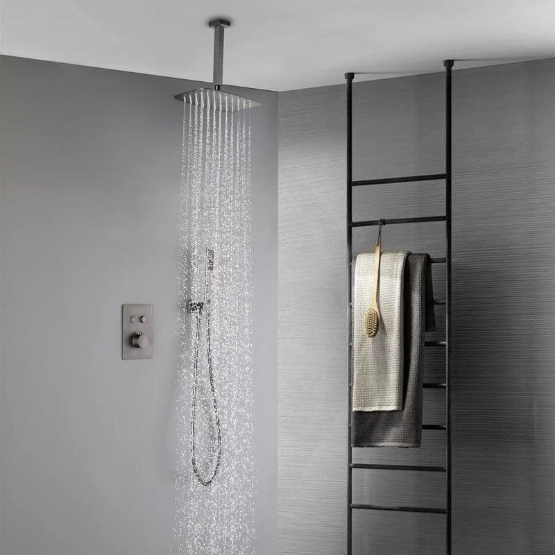 Brass Contemporary Shower Head Combo Modern Shower System for Bathroom -Bathlova