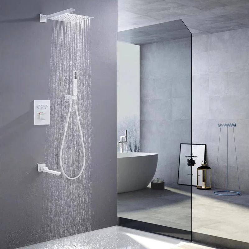 Brass Contemporary Shower Head Combo Modern Shower System for Bathroom -Bathlova