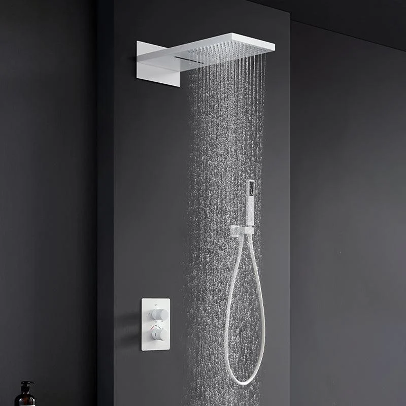 Brass Contemporary Shower Head Combo Modern Shower System for Bathroom -Bathlova