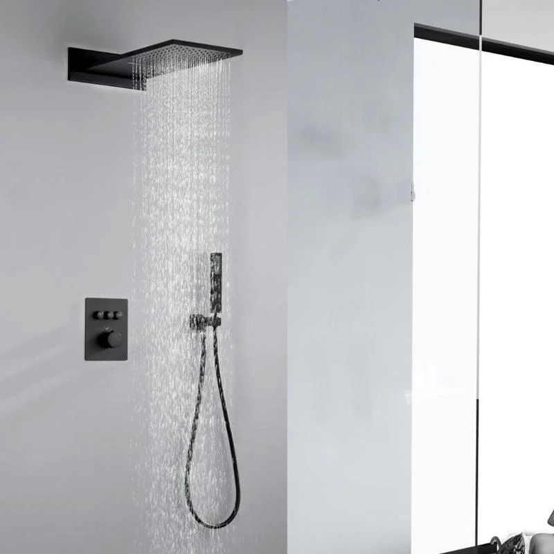 Brass Contemporary Shower Head Combo Modern Shower System for Bathroom -Bathlova