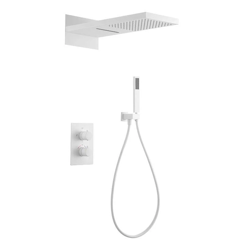 Brass Contemporary Shower Head Combo Modern Shower System for Bathroom -Bathlova