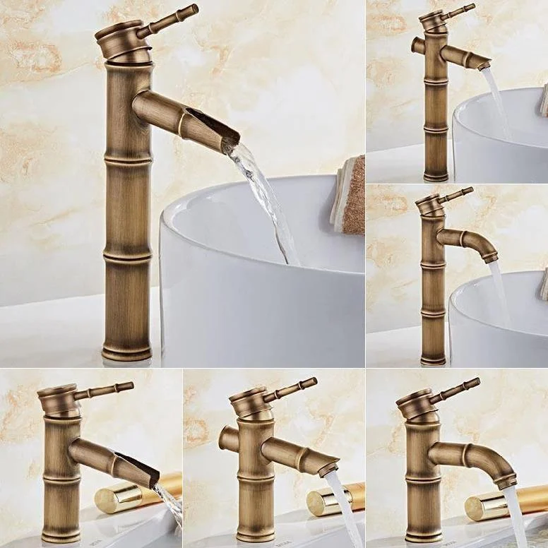 Brass Country Basin Tap Single Hole Vanity Sink Tap for Bathroom -Bathlova