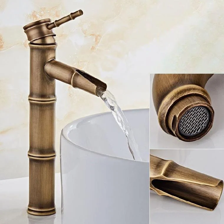 Brass Country Basin Tap Single Hole Vanity Sink Tap for Bathroom -Bathlova