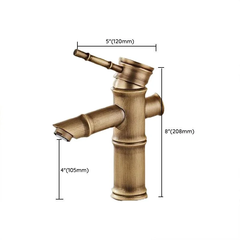 Brass Country Basin Tap Single Hole Vanity Sink Tap for Bathroom -Bathlova