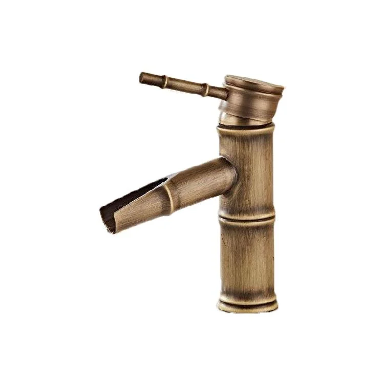 Brass Country Basin Tap Single Hole Vanity Sink Tap for Bathroom -Bathlova