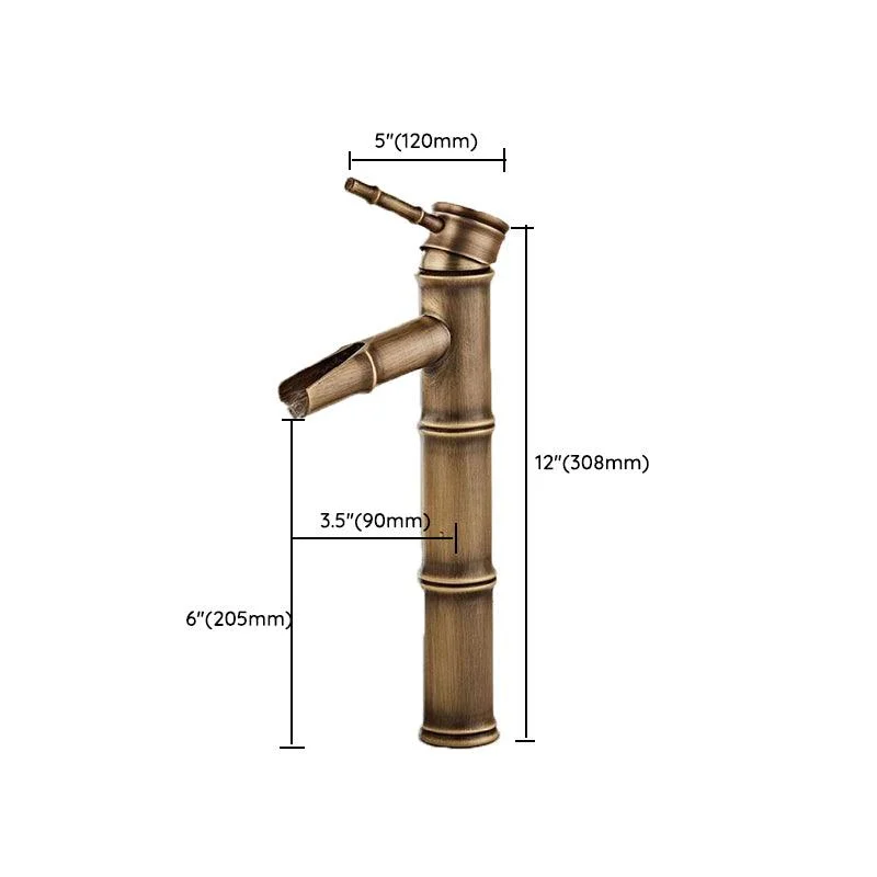 Brass Country Basin Tap Single Hole Vanity Sink Tap for Bathroom -Bathlova