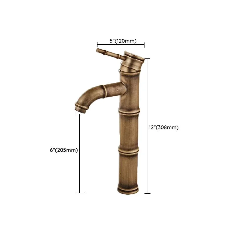 Brass Country Basin Tap Single Hole Vanity Sink Tap for Bathroom -Bathlova