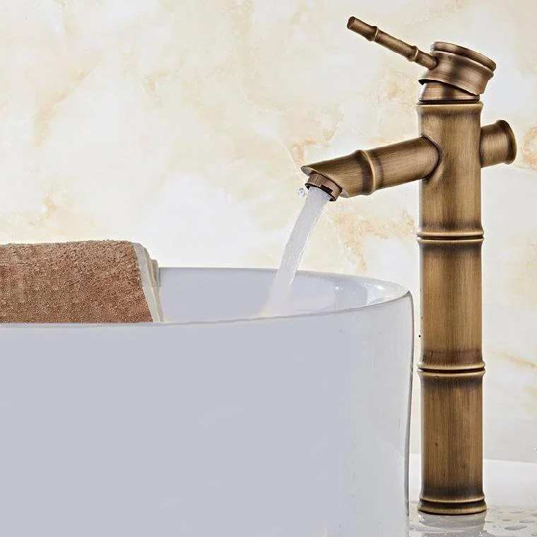 Brass Country Basin Tap Single Hole Vanity Sink Tap for Bathroom -Bathlova