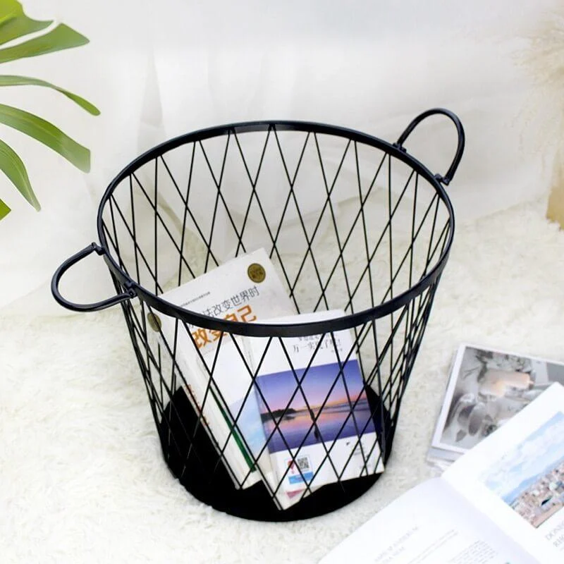 Brass Wire Laundry Basket -Bathlova