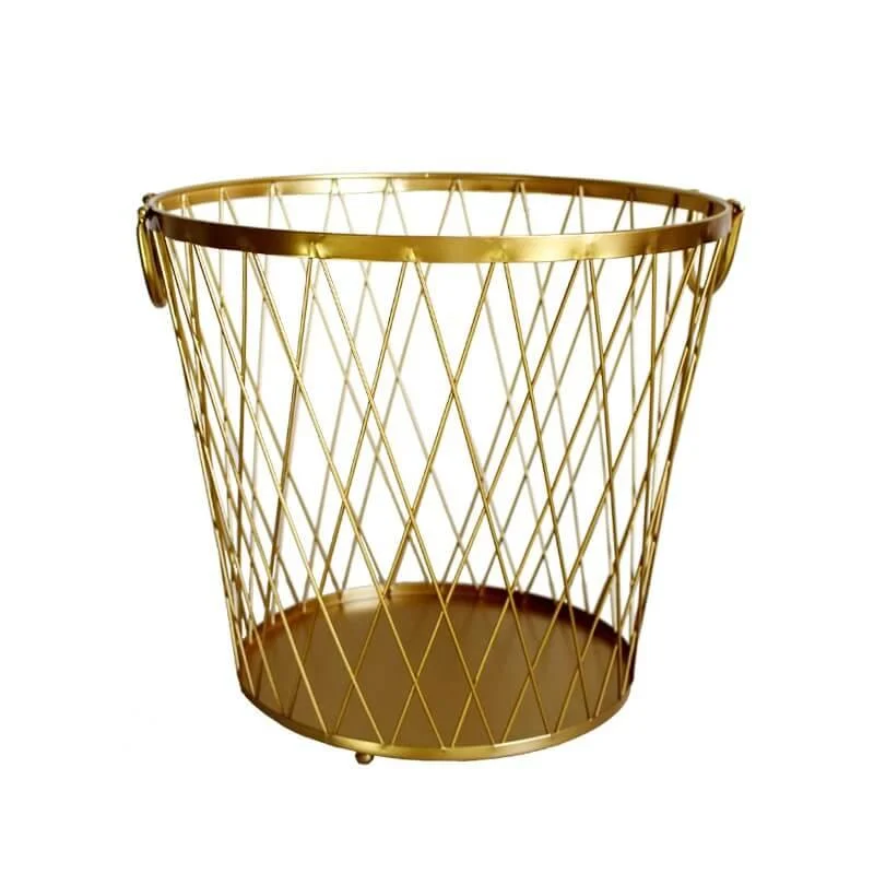 Brass Wire Laundry Basket -Bathlova