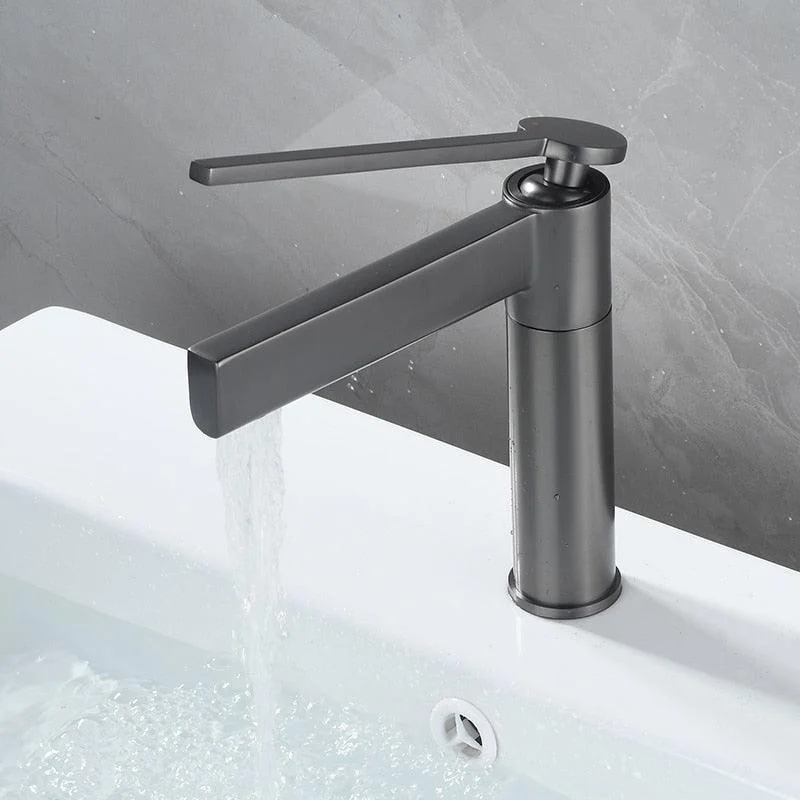 Brush Waterfall Bathroom Tap Basin Tap Single Handle Mixer Tap -Bathlova