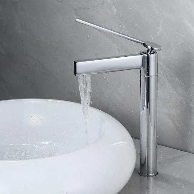 Brush Waterfall Bathroom Tap Basin Tap Single Handle Mixer Tap -Bathlova