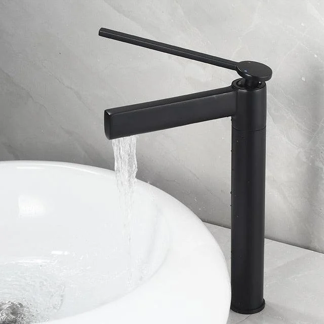 Brush Waterfall Bathroom Tap Basin Tap Single Handle Mixer Tap -Bathlova