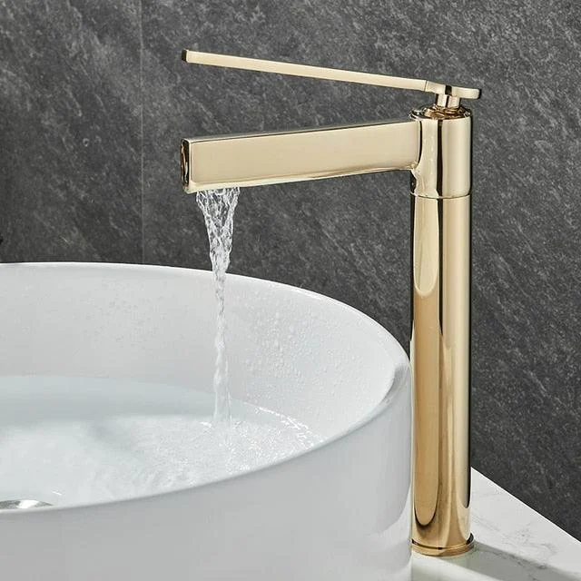 Brush Waterfall Bathroom Tap Basin Tap Single Handle Mixer Tap -Bathlova