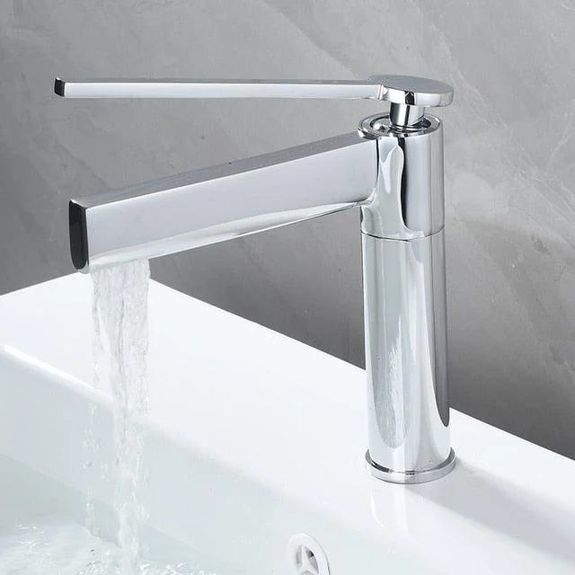 Brush Waterfall Bathroom Tap Basin Tap Single Handle Mixer Tap -Bathlova