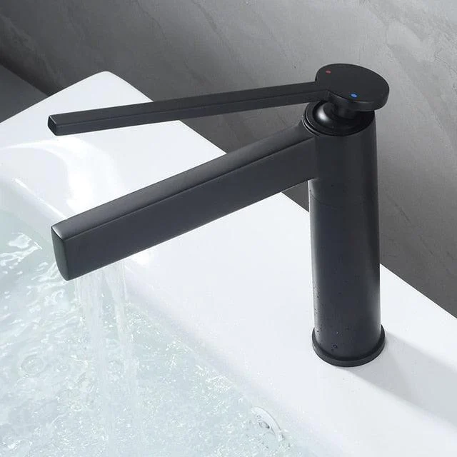 Brush Waterfall Bathroom Tap Basin Tap Single Handle Mixer Tap -Bathlova