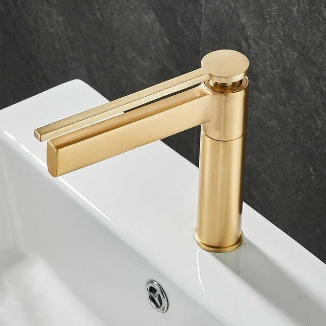 Brush Waterfall Bathroom Tap Basin Tap Single Handle Mixer Tap -Bathlova