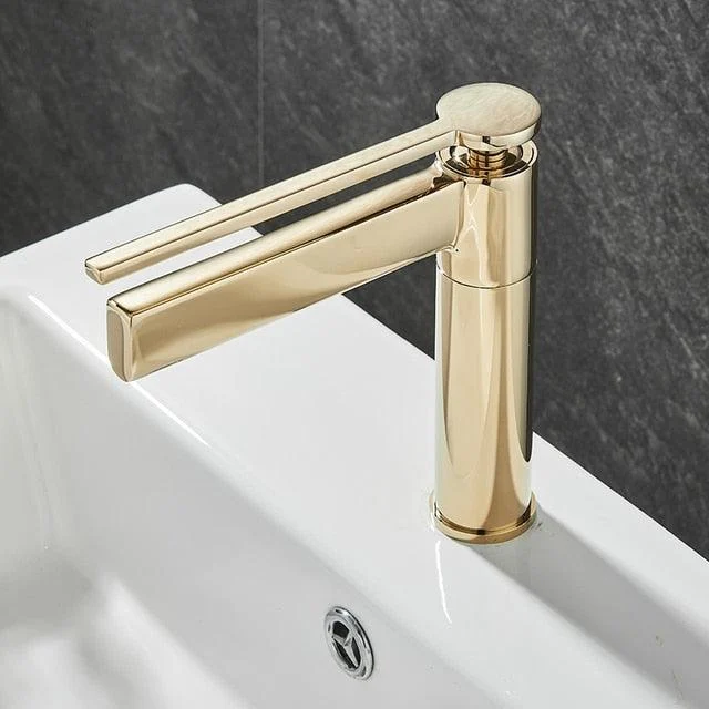 Brush Waterfall Bathroom Tap Basin Tap Single Handle Mixer Tap -Bathlova