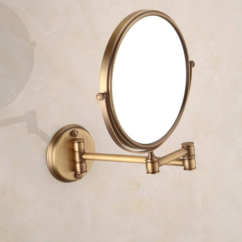 Brushed Brass 4-Piece Bathroom Accessory Set Vintage Bronze Bath Shelf/Towel Bar -Bathlova