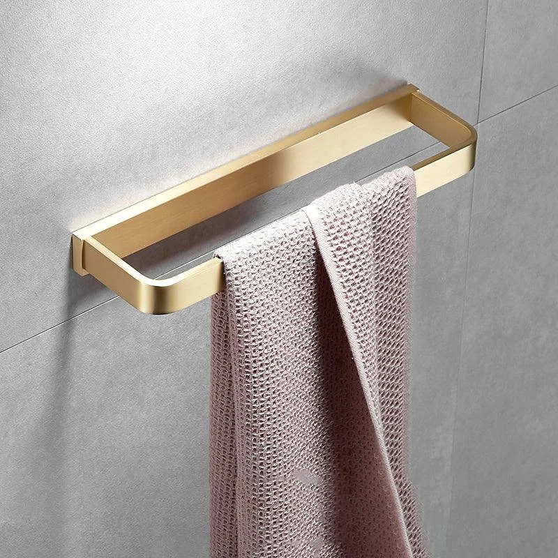 Brushed Brass Bathroom Hardware Set Retro Golden Bathroom Accessory Kit -Bathlova