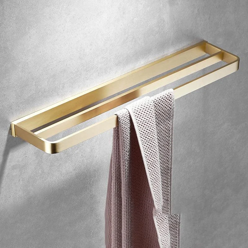 Brushed Brass Bathroom Hardware Set Retro Golden Bathroom Accessory Kit -Bathlova