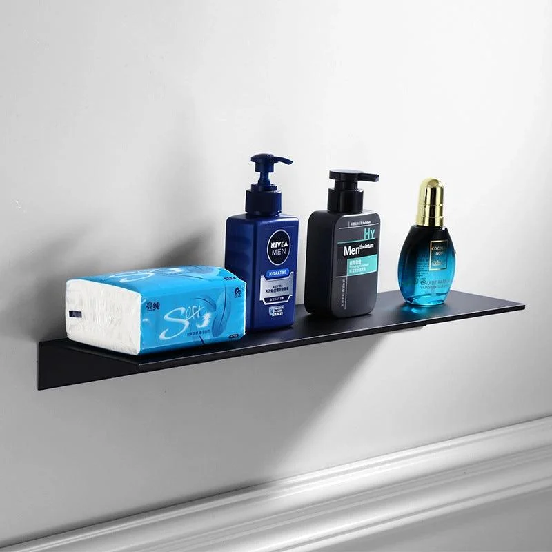 Brushed Gold Black White Aluminum Bathroom Shampoo Cosmetics Shelves -Bathlova