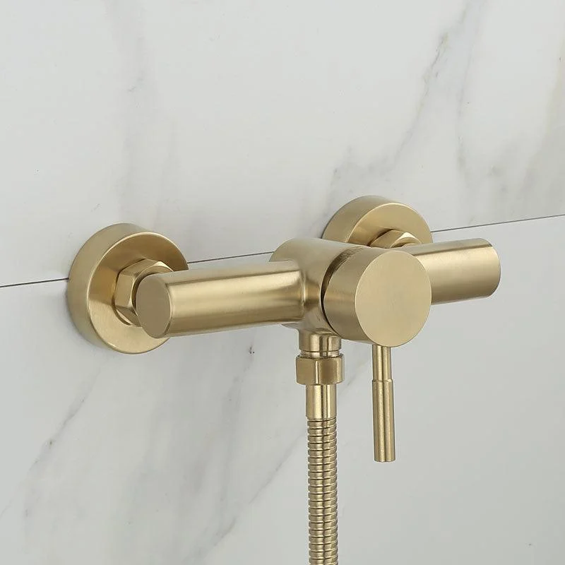 Brushed Gold Stainless Steel Bathroom Shower Tap -Bathlova