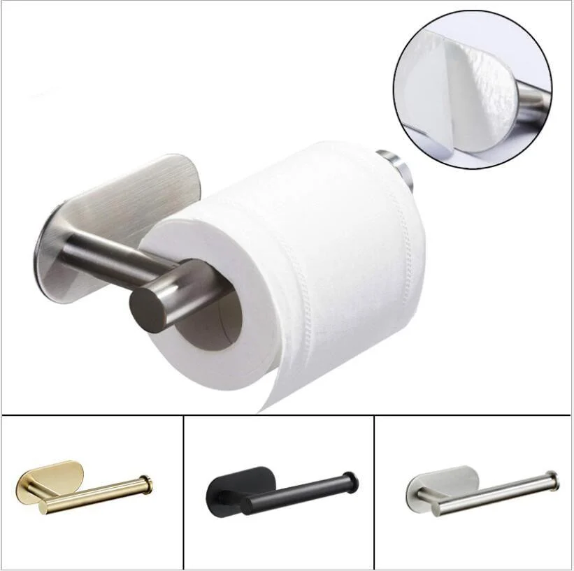 Brushed Gold Toilet Paper Holder Toilet Paper Holder for Bathroom -Bathlova