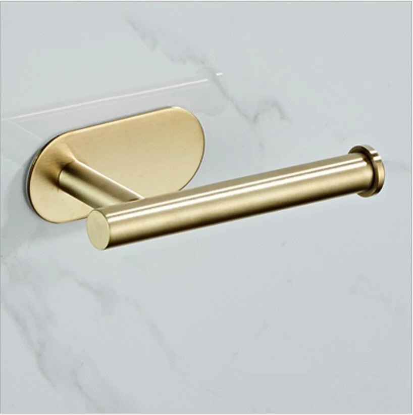 Brushed Gold Toilet Paper Holder Toilet Paper Holder for Bathroom -Bathlova