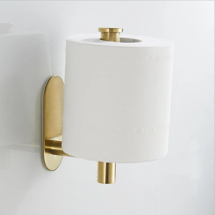 Brushed Gold Toilet Paper Holder Toilet Paper Holder for Bathroom -Bathlova