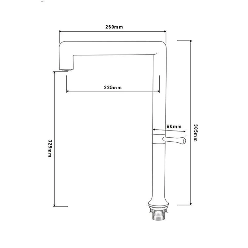 Brushed Stainless Steel Kitchen Sink Tap Kitchen Rotatable Tap -Bathlova