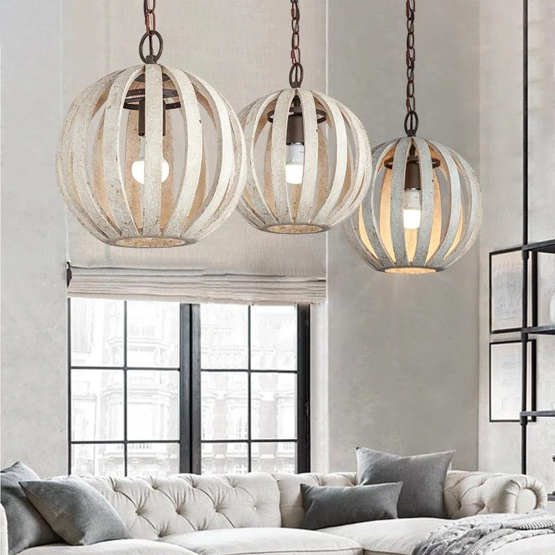 Callister - Rustic Hanging Cage Light -Bathlova