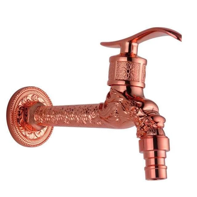 Carved Brass Tap Decorative Outdoor Garden Tap for Washing Machine -Bathlova