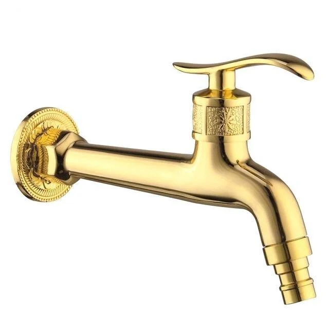 Carved Brass Tap Decorative Outdoor Garden Tap for Washing Machine -Bathlova