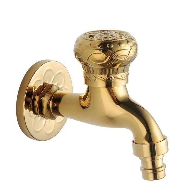 Carved Brass Tap Decorative Outdoor Garden Tap for Washing Machine -Bathlova