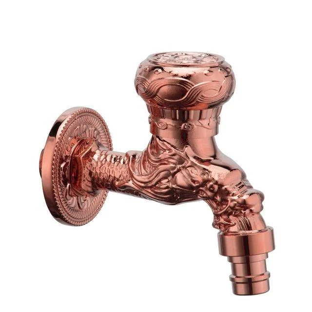 Carved Brass Tap Decorative Outdoor Garden Tap for Washing Machine -Bathlova