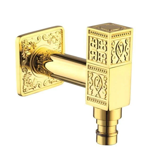 Carved Brass Tap Decorative Outdoor Garden Tap for Washing Machine -Bathlova