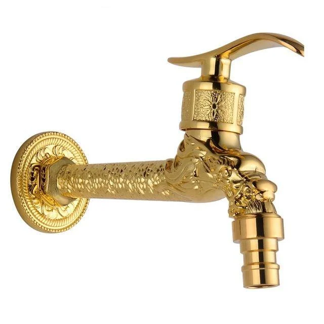 Carved Brass Tap Decorative Outdoor Garden Tap for Washing Machine -Bathlova