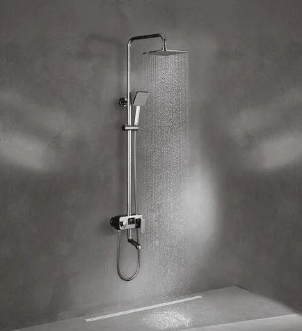 Chrome Digital Shower Tap Single Handle Bath Shower Tap System -Bathlova