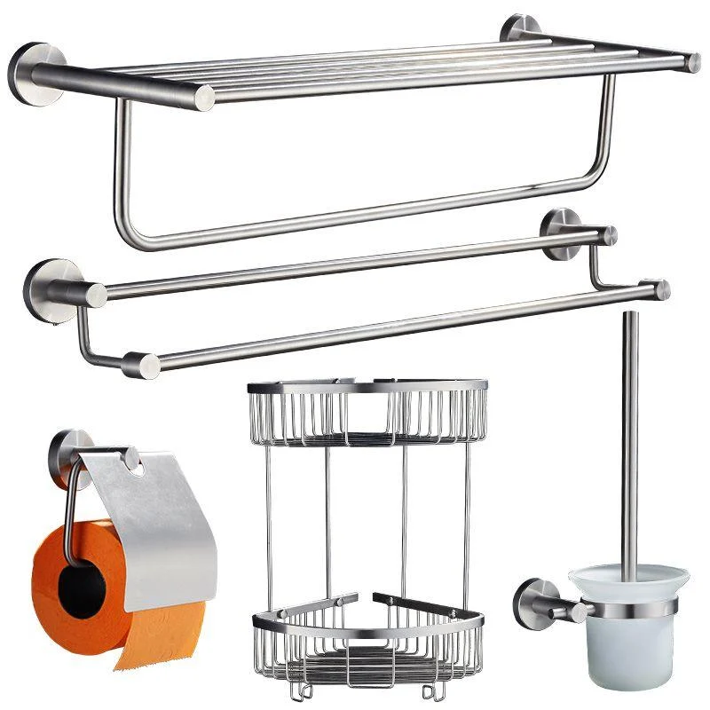 Chrome Traditional Bathroom Hardware Set Stainless Steel Bathroom Set -Bathlova