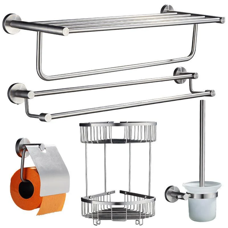 Chrome Traditional Bathroom Hardware Set Stainless Steel Bathroom Set -Bathlova